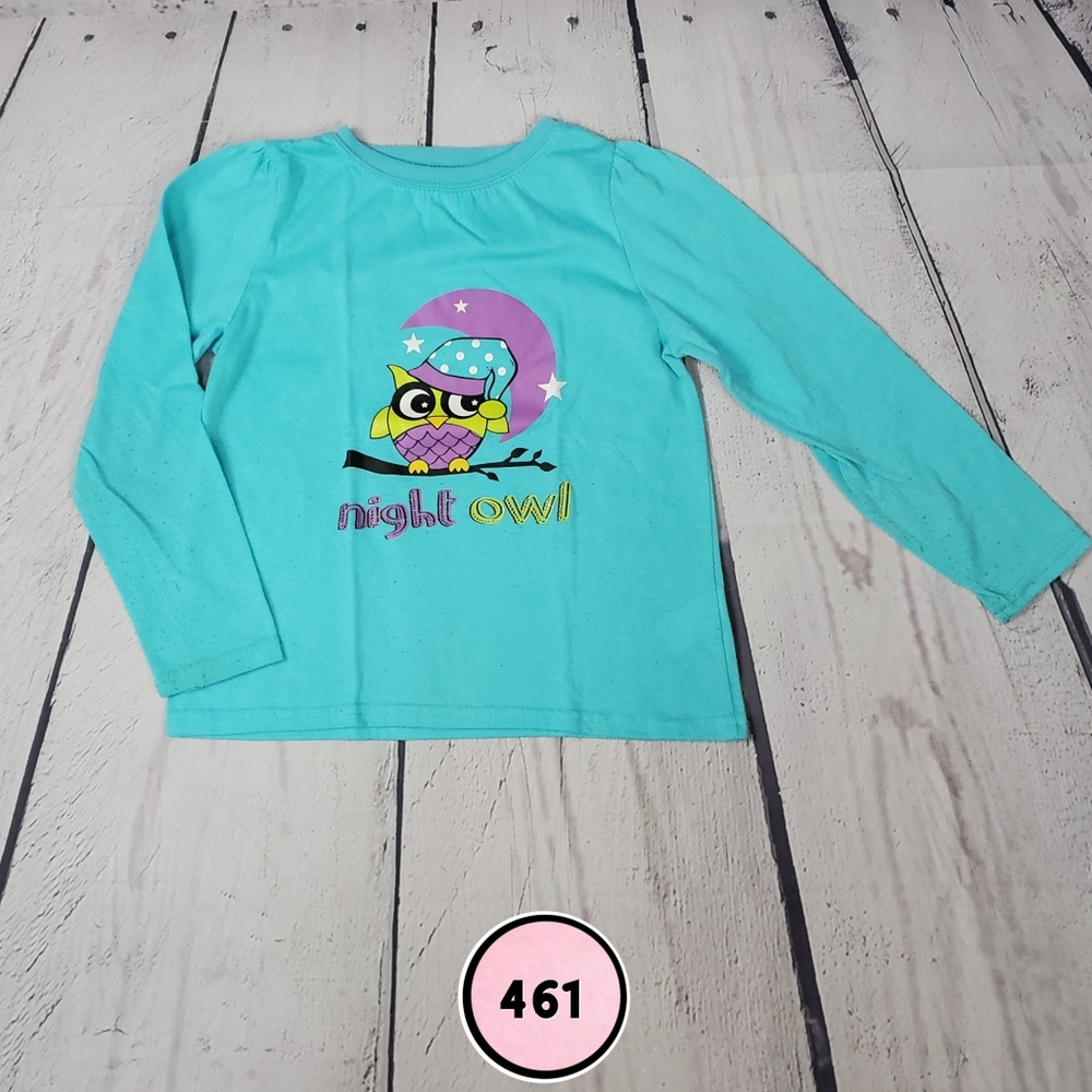 extremely me 6x teal blue girls pajama top